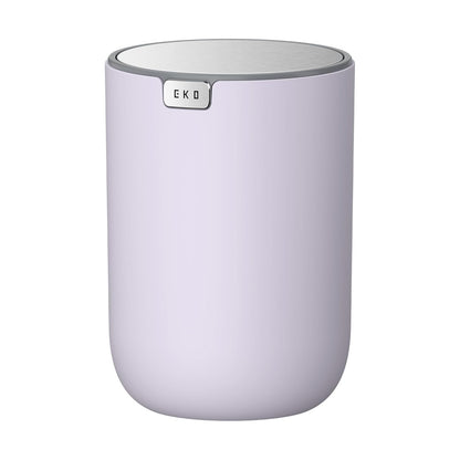 EKO Fandy 0.58 Gal/2.2L Mini Trash Can with Lid, Swing-Top Desktop Trash Can for Bathroom, Countertop, Vanity, Desk or Office, Small Garbage Bin (Blue)
