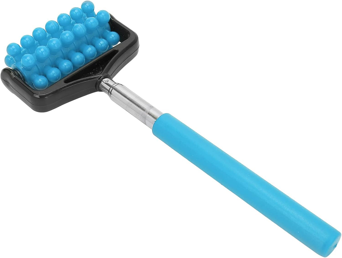 Ymiko Telescopic Massage Stick for Men and Women – Granular Body Roller for Neck, Back, Legs, Sky Blue