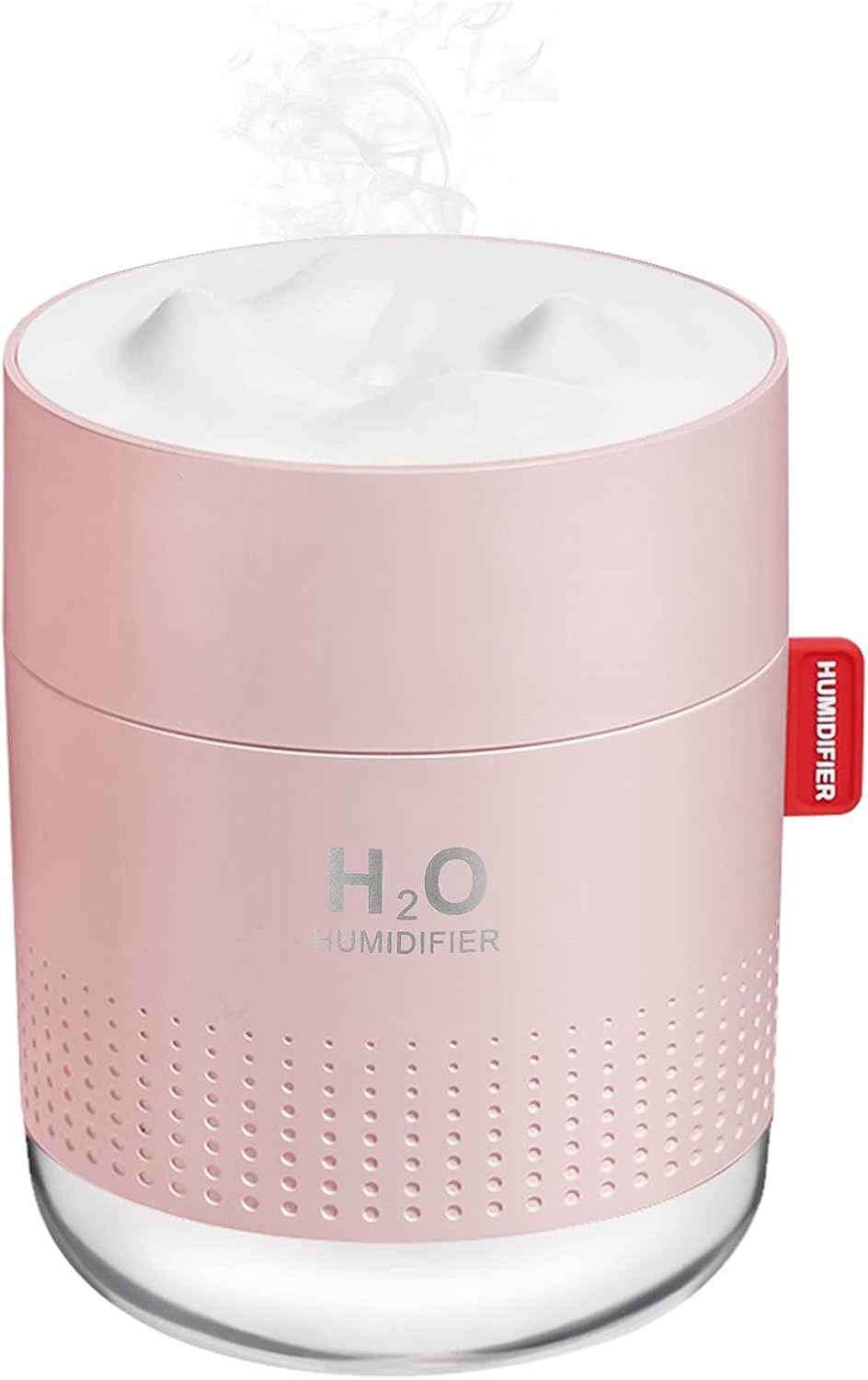 Portable Mini Humidifier, 500ml Small Humidifier for Bedroom Travel, White | USB Personal Cool Mist Humidifier for Baby Room Office Desk Home Plants, Auto Shut-Off, 2 Mist Modes, Super Quiet