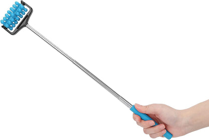 Back Scratchers, Back Massage Roller Massager, Telescopic Roller Massager, Roller Massager Massage ToolsMassage Tools Equipment(Sky Blue)