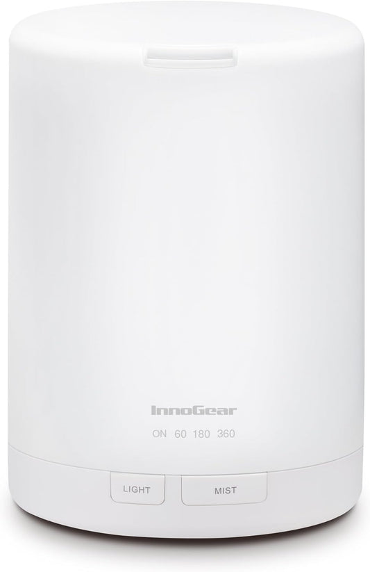 InnoGear 300ML Essential Oil Diffuser, Premium 5-in-1 Ultrasonic Aromatherapy Diffusers Mother's Gift Scent Humidifier Aroma Diffuser Vaporizer Auto-Off Timer for Room Office Home, Yellow, Medium