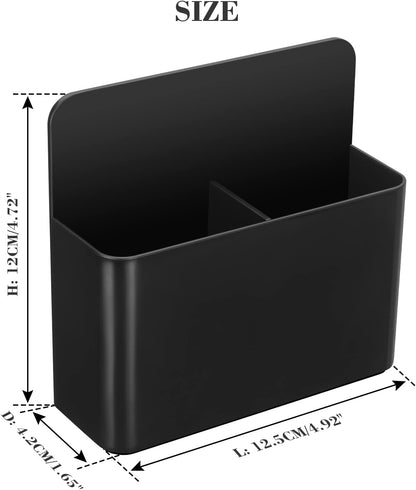 Black Strong Magnetic Dry Erase Marker Holders - Pen Holders for Whiteboard, Fridge, Locker, Magnetic Organizer for Office, Kitchen, and School. No Drilling, Nails, or Glue Needed