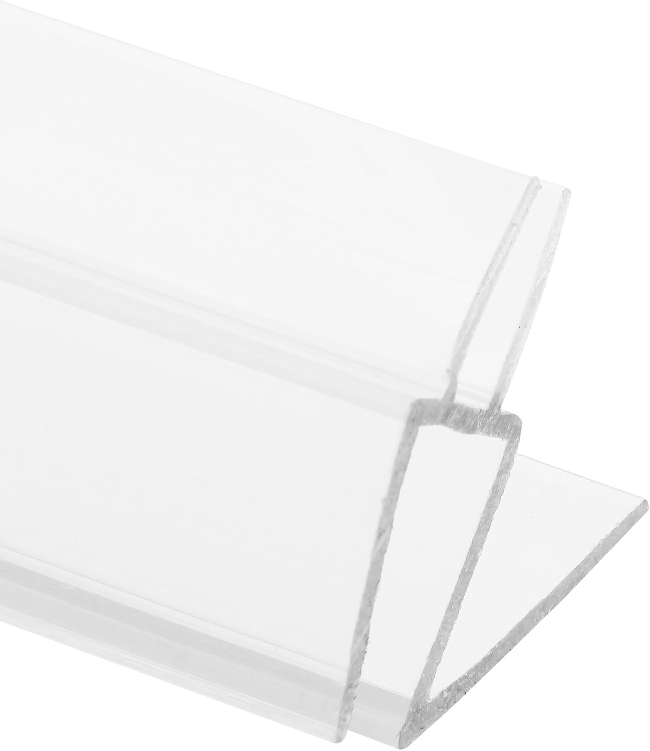 Prime-Line M 6258 Frameless Shower Door Bottom Seal for 3/8 In. Thick Glass Doors – Stop Shower Leaks and Create a Water Barrier, 36 In., Clear Vinyl (Single Pack)