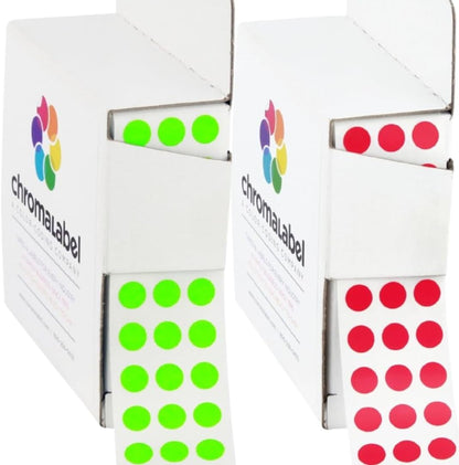 Dark Blue, Red & Yellow Dots, 1/4 Inch, 1000/Box Each Color | Writable Semi-Gloss Circle Labels in Dark Blue, Red and Yellow for Offices, Retail and Classrooms. Made in USA - Colors B