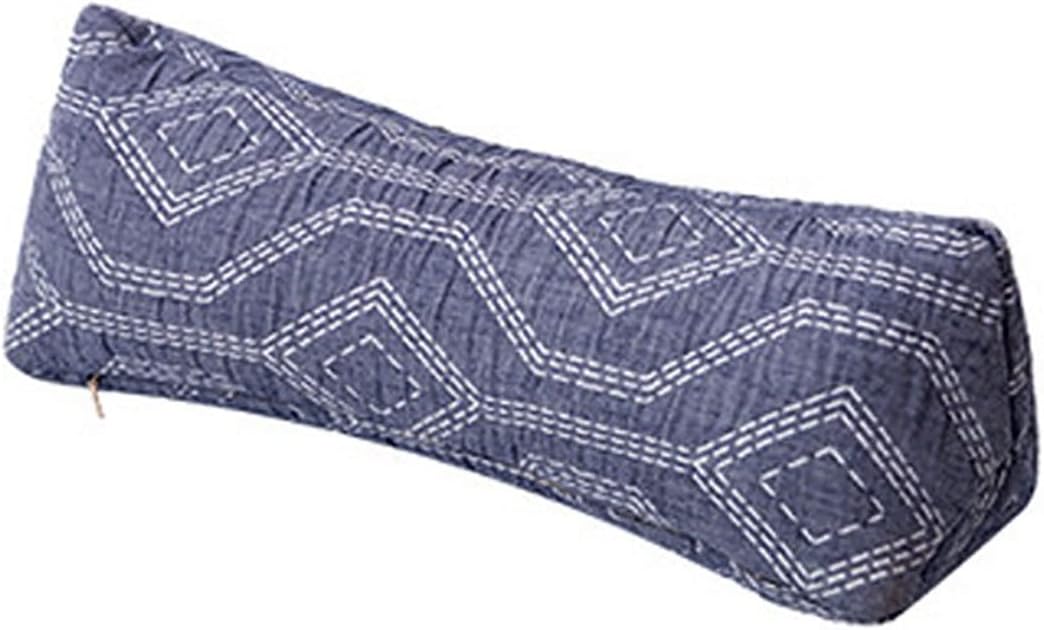 Neck & Cervical Pillows, Buckwheat Pillow Cervical Neck Roll Pillow Buckwheat Hulls Filling Cooling Round Pillows Lunch Break Buckwheat Pillow Office Waist Support Organic Buckwheat Pillow ( Color : A