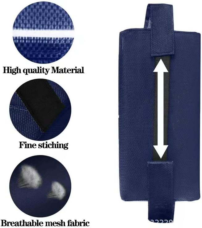 Zero Gravity Chair Set of 2 Replacement Pillow Headrest with Elastic Band, Universal Soft Removable Padded Cushion Head Pillow for Zero Gravity Lounge Chair, Folding Patio Lawn Recliner Chairs, Blue