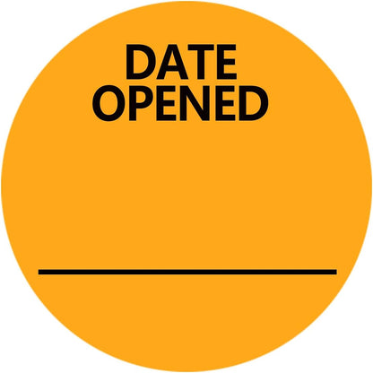 Date Opened Stickers,1.25 Inches Medication Instruction Labels,1000 Pcs
