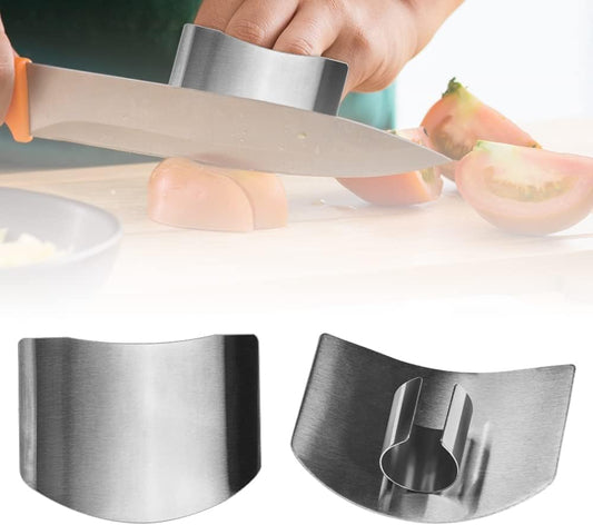 Stainless Steel Finger Guard, 2026 New Upgrade Safe Slicing Tool, Finger Protector for Cutting Food for Chopping Dicing and Kitchen Food Prep