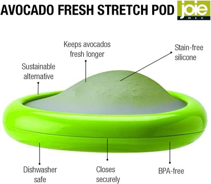 Joie Fresh Stretch Pod Onion Storage Container, Silicone Food Saver, Keeps Leftover Produce Flavorful and Firm in Fridge, Reusable Kitchen Gadget, Dishwasher Safe, BPA-Free