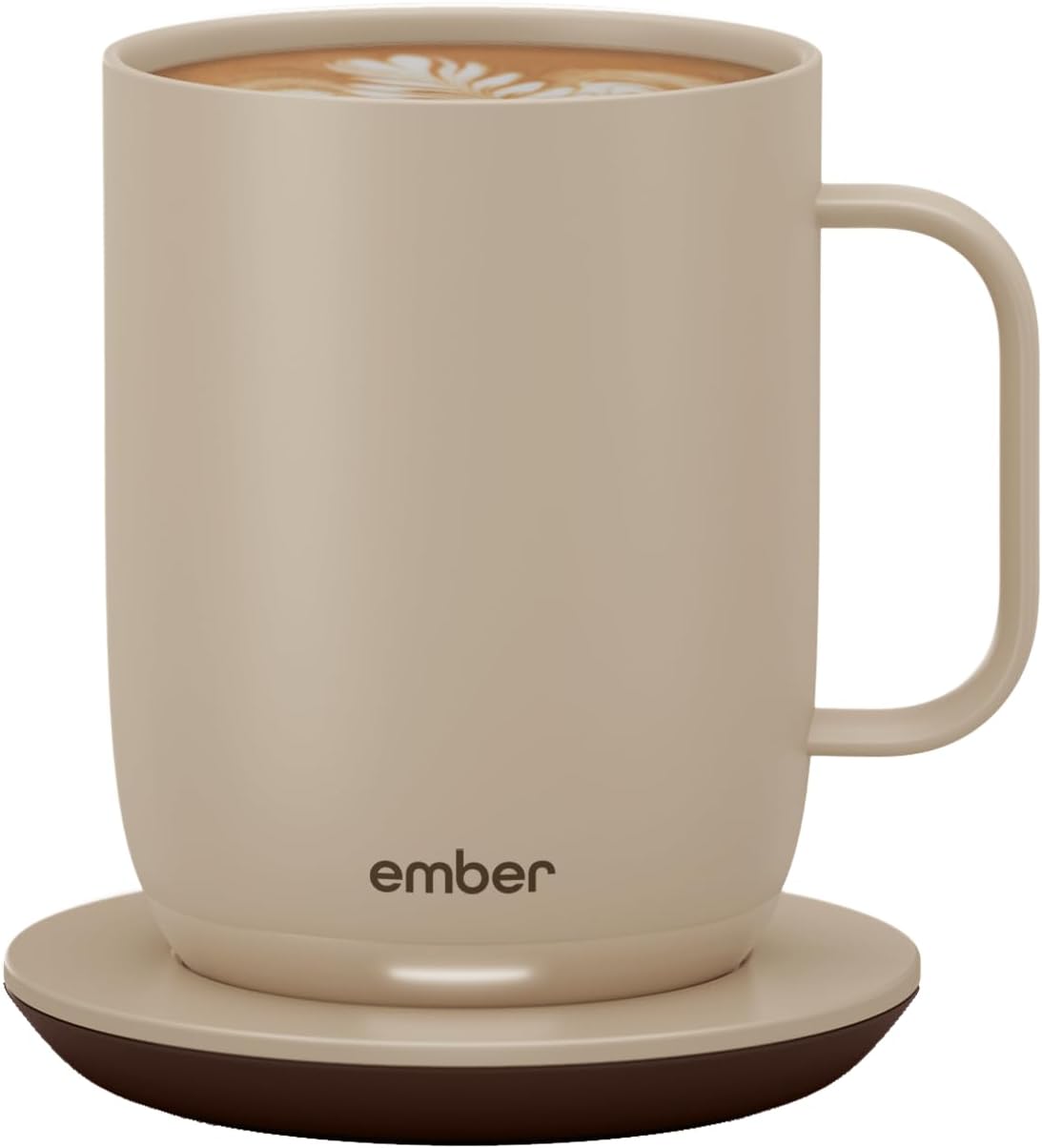 Ember Temperature Control 14oz Smart Mug 2, App-Controlled and Rechargeable Heated Coffee Cup Warmer with Intelligent LED Display, Sage Green.