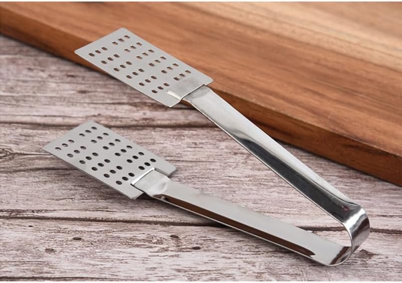 Luxshiny Tea Bag Clamp Set of 2 Stainless Steel Tea Bag Squeezer Tongs with Strainer and Solid Side Multipurpose Food Clip for Ice Cubes Bags Dishwasher Safe 5.51 X 1.57 X 0.78 in
