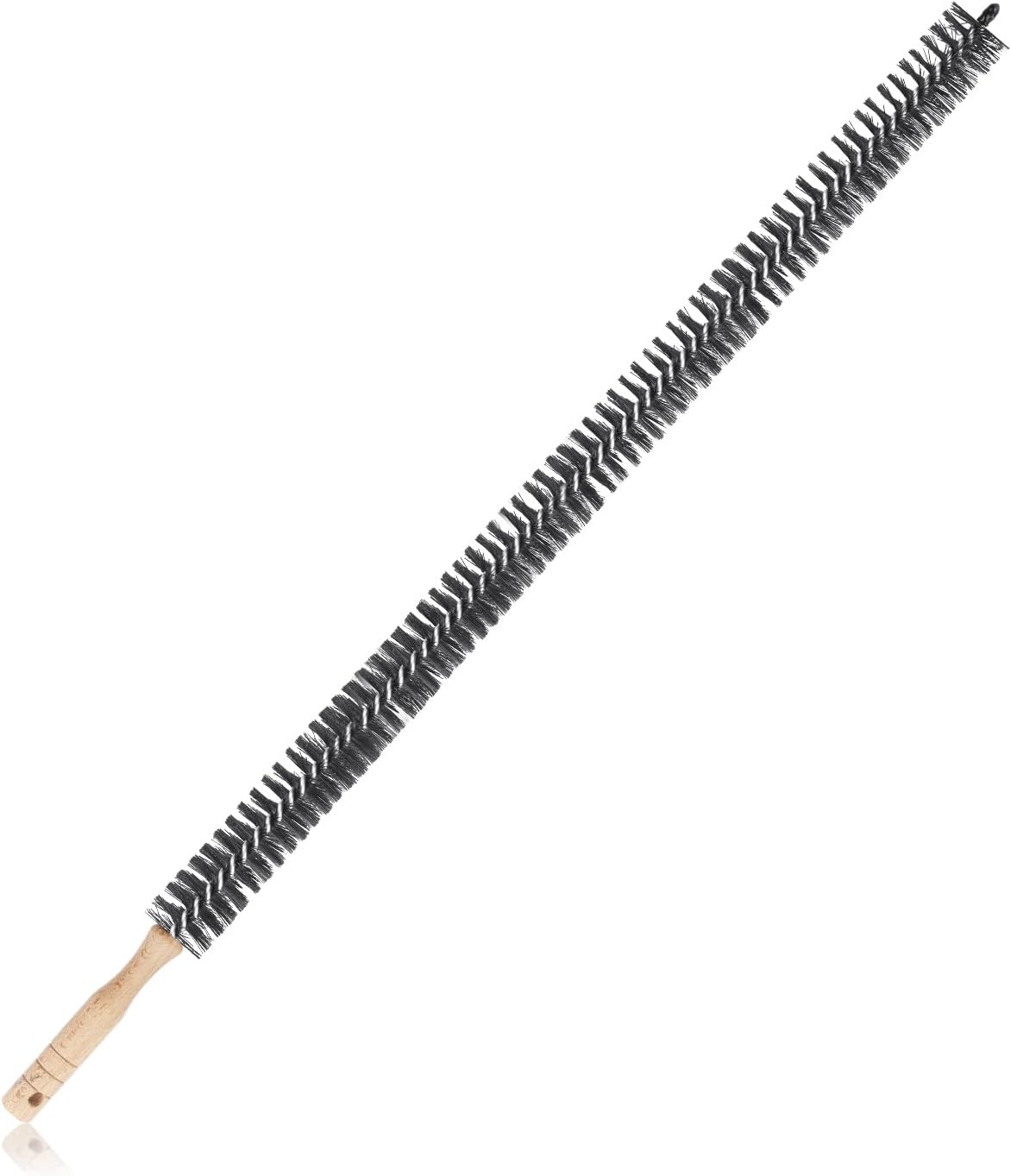 Radiator Cleaning Brush, Flexible Wood Handle Radiator Duster Brush Long Handled Dryer Lint Brush Radiator Duster Radiator Cleaner Brush Dryer Vent Brush for Radiator