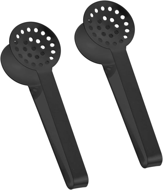 2Pieces Rusts Resistant Teas Bag Squeezer Clip Steel Teabag Strainer Tongs Gripper Tool for Home and Office Use Steel Teas Bag Dispenser