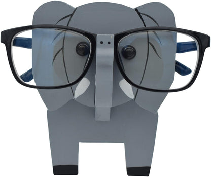 Creative Glasses Holder Stand, 3D Wooden Puzzle Animal Eyeglass Stand Home Office Desk Décor Gift (Cat)