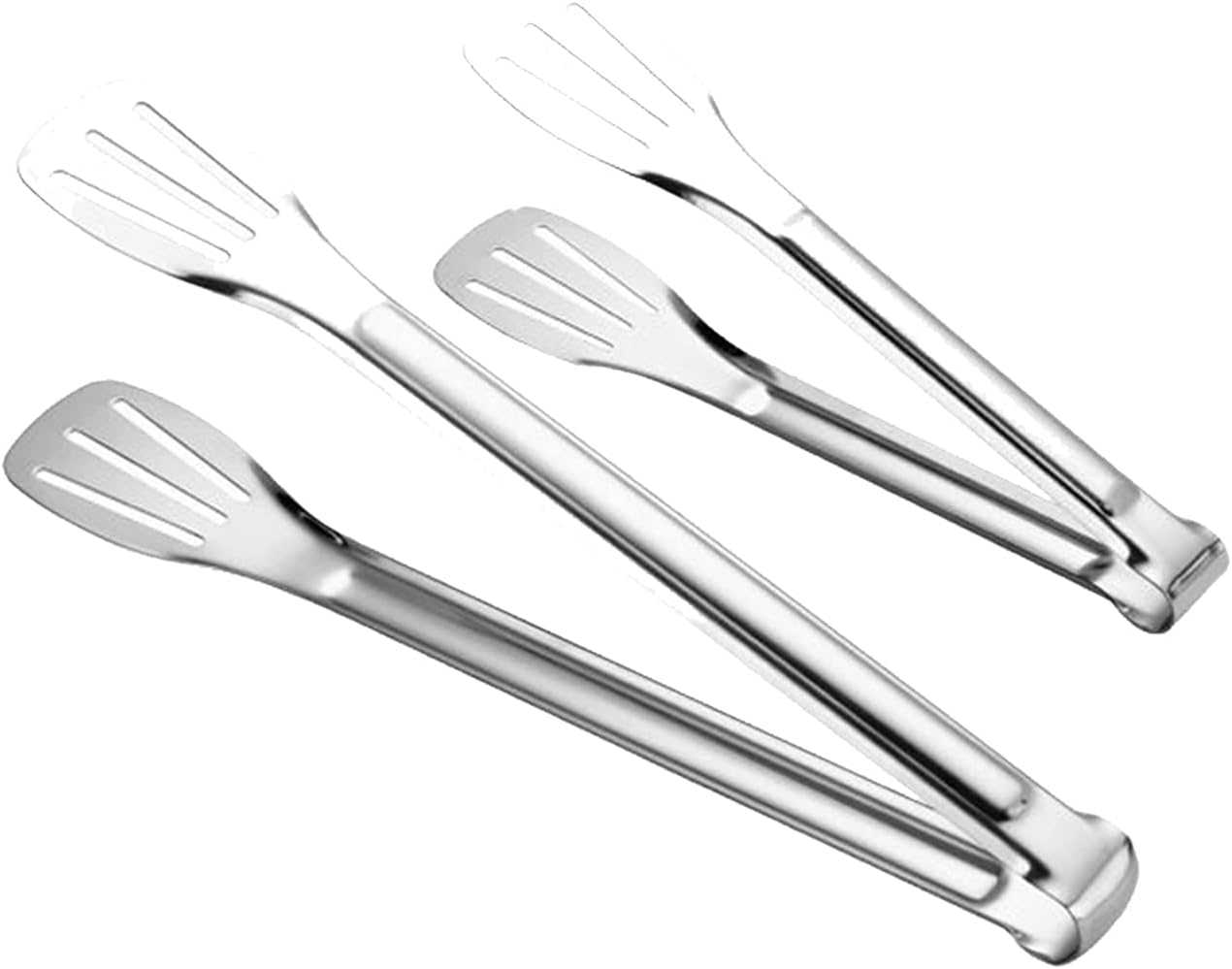 2 Pack Kitchen Tongs Stainless Steel Locking Cooking Barbecue Grilling Food Tongs Kitchen Clamps Sturdy High Resistant Heat Tongs (4PC (7inch,9inch,12inch,14inch))