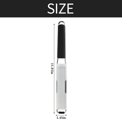 Cambom Lemon Zester Grater Three-piece Suit - Heavy Duty Kitchen Tool for Parmesan Cheese, Ginger, Garlic, Nutmeg, Chocolate, Vegetables，Fruits，Stainless Steel Grater Dishwasher Safe Black | 304 Stainless Steel, Sharp Tool for Parmesan Cheese, Ginger,