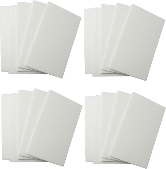 20PCS Wall Gasket Wall Plate Insulation Gasket Replacement Outlet Insulation Pads Socket Foam Insert Light Switch Insulation Electrical Outlet Covers