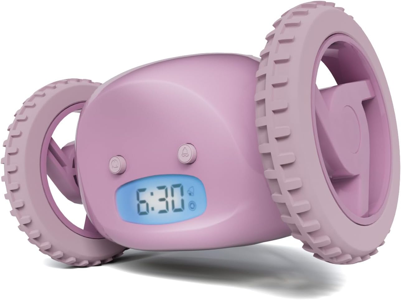 CLOCKY Alarm Clock on Wheels – Loud Rolling Alarm Clock for Heavy Sleepers | Runaway Clock that Jumps & Runs to Wake You Up | Funny Unique Gift for Adults, Teens & Kids Bedrooms (Black)