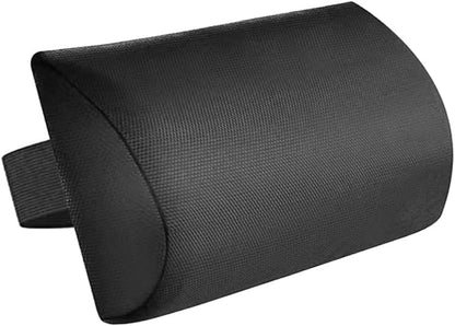 Chaise Lounge Neck Support Pillow with Adjustable Strap,Ergonomic Headrest Pillow Portable Bolster Cushion for Patio Backyard Beach Pool Garden Recliner (Black)