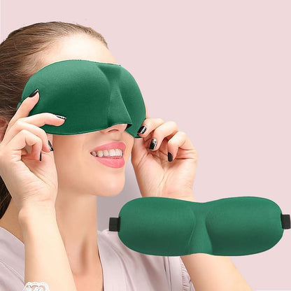 Sleep Mask for Back and Side Sleepers 1 Pack, 3D Light Blocking Eye Mask for Sleeping, Zero Pressure Eye Cover for Women and Men, Lightweight Breathable Night Blindfold Black