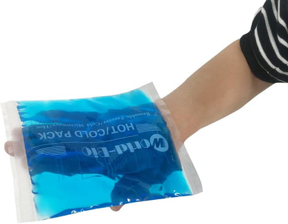 Ice Packs for Injuries Reusable Gel - Hot Cold Gel Ice Pack for Injury, Pain Relief, Rehabilitation - Flexible Ice Packs for Knee, Shoulder, Back, Neck, Wrist - 4.7" x 12.2"