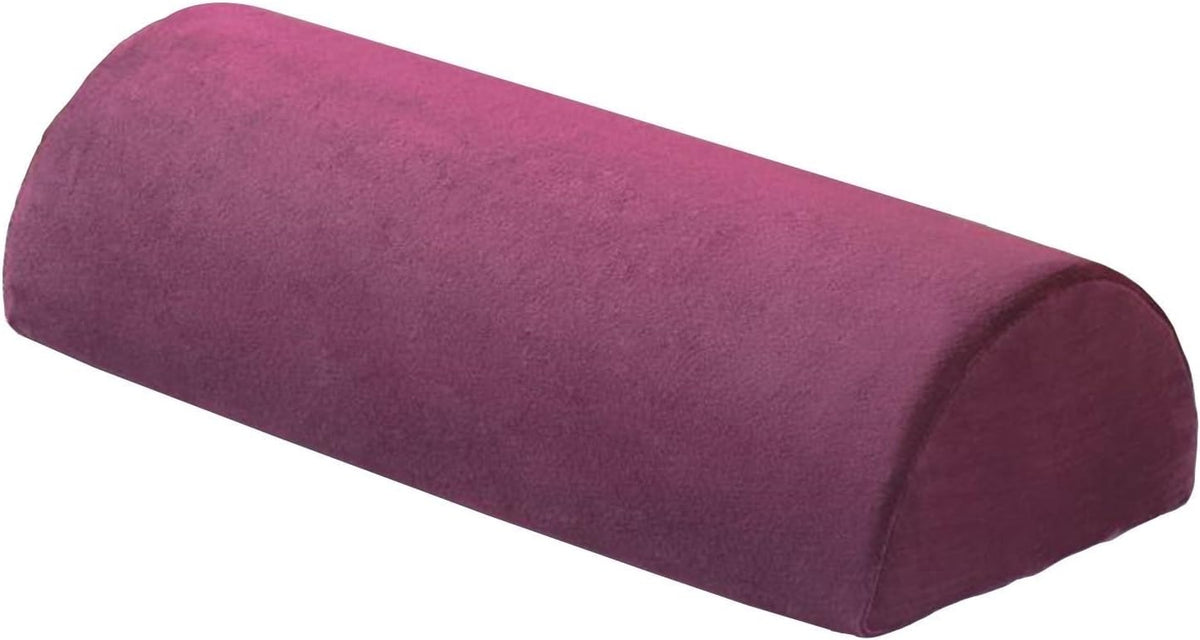 Large Half Moon Bolster Pillow for Legs, Knees, Side Sleepers，Lower Back and Head, with Pillowcase Memory Foam Leg Pillows for Sleeping Yoga Bed(#14,16.5x7x4in/42x18x10cm)