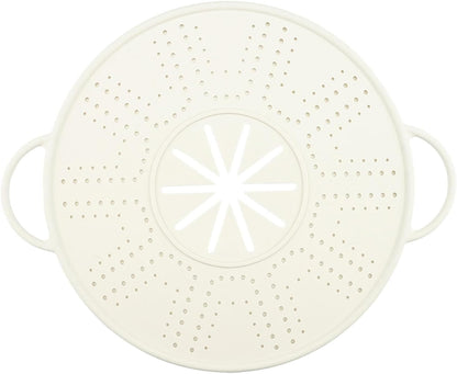 Silicone Spill Lid, Boil-Over, Silicone Splatter Screen for Soup Pot, Pink