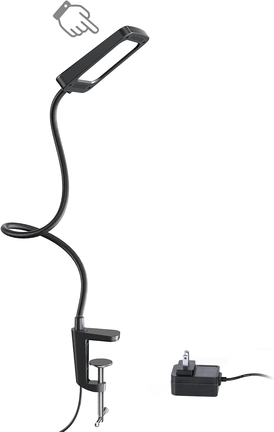 TROND LED Desk Lamp with Clamp, 1000LM Super Bright 3-Level Dimmable Desk Light 6000K Daylight, Extra-Long Flexible Gooseneck Clip on Light, Eye-Care Clamp Lamp for Painting, Workbench,Reading, Sewing | 6000K Daylight Extra-Long Flexible Gooseneck Clip