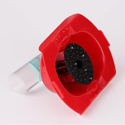 Cut-resistant Kitchen Finger Guard, Polymer Food Holder for Slicer Grater Mandoline, Bright Red, 10x11.5x5cm
