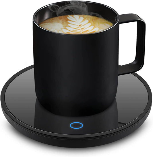 Lesipee Mug Warmer, Coffee Cup Warmer for Desk with Auto Shut Off, Candle Warmer, Electric Beverage Warmer Plate for Tea, Cocoa & Coffee, 2 Temperature Settings, for Office Home