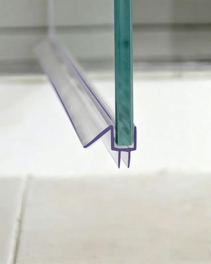 36" Shower Door Bottom Seal Strip for 3/8" (10mm) Glass – Ultra Clear Polycarbonate Shower Door Sweep, One Pack