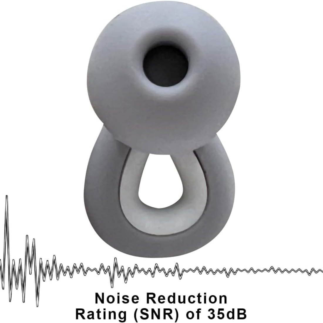 Ear Plugs for Sleeping, 1 Pair Ear Plugs for Sleeping Noise Cancelling Concert EarPlugs Silicone Noise Reduction Earplugs for Swimming, Working, Concert & 35dB