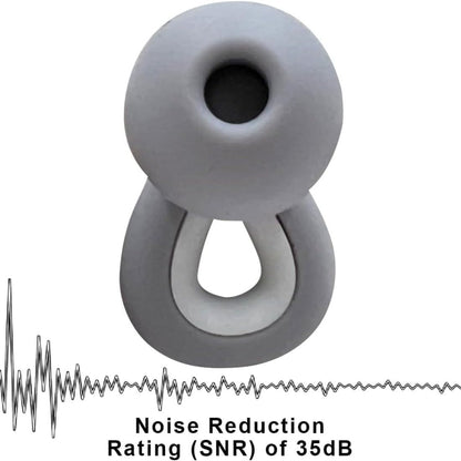 Ear Plugs for Sleeping, 1 Pair Ear Plugs for Sleeping Noise Cancelling Concert EarPlugs Silicone Noise Reduction Earplugs for Swimming, Working, Concert & 35dB