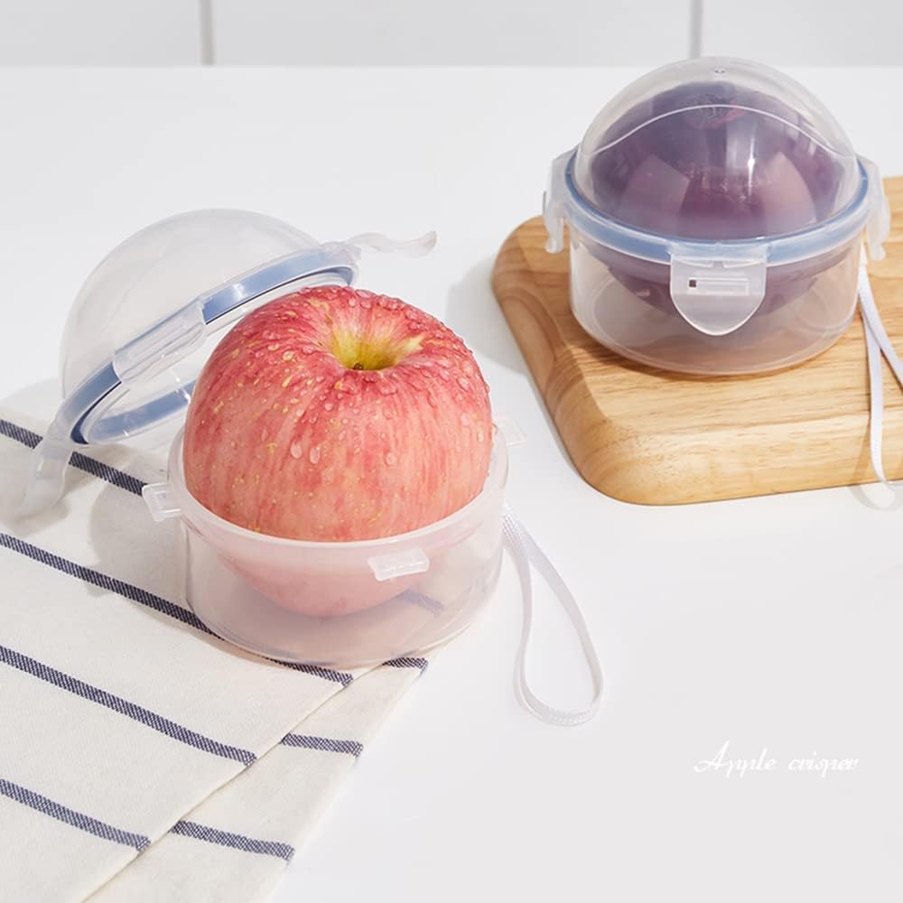 AYCCNH Onion Storage Container and Tomato Lemon Apple Produce Saver Holder, Portable Fruit and Vegetable Food Storage Keeper Containers for Fridge (1 Pack)