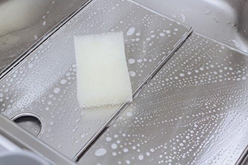 Splatter Guard for Cooking - Grease Splatter Screen - 4 Sided Splatter Guard Compact Type - Stainless Steel - Unfold 33.26 in x 14.17 in - Fold 8.26 in x 14.17 in x 0.86 in