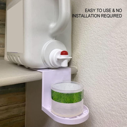 JTLB Laundry Detergent,2 Pack Laundry Detergent Holder Detergent Cup Holder Drip Catcher Tray Laundry Dispenser for Fabric Softener Container