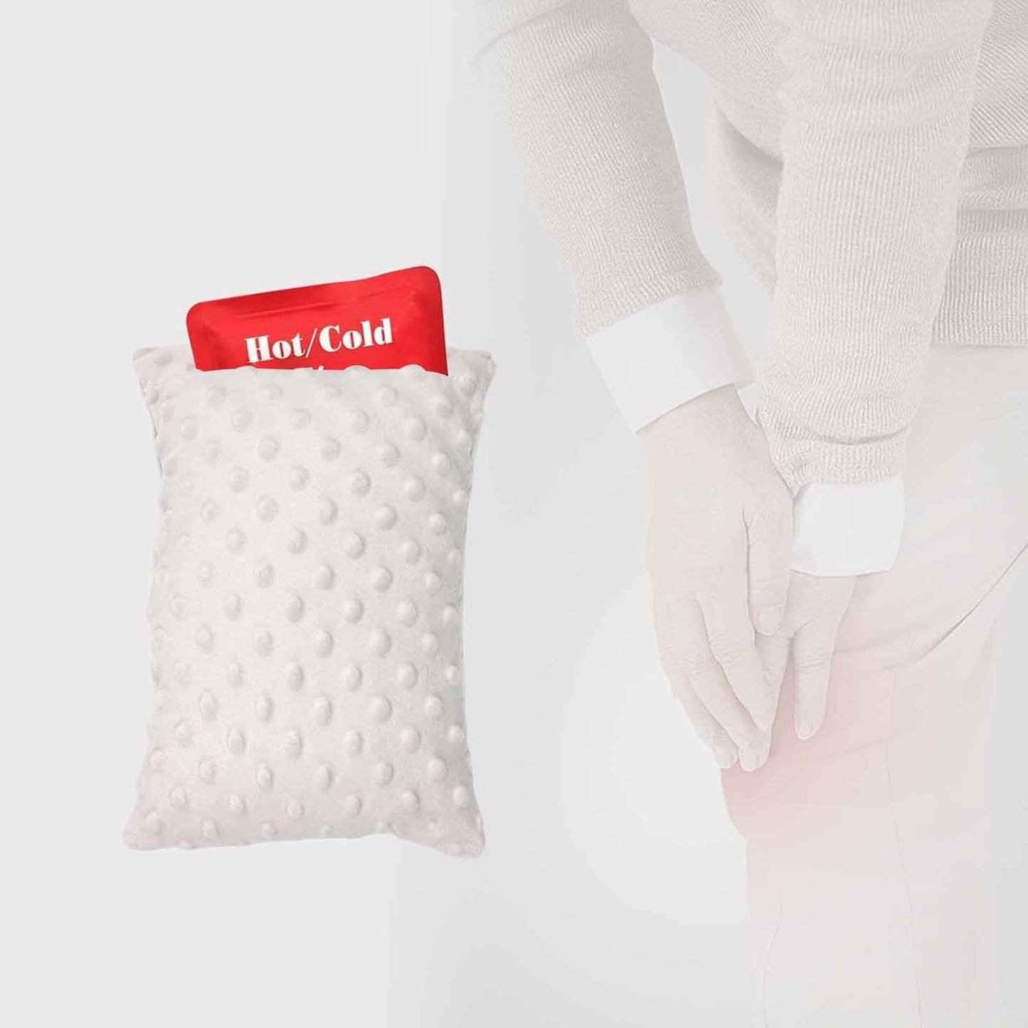 Small Soft Knee Pillow for Side Sleepers, 11" x 7.5" Hip Leg Support Pillows Joints Cushion Relief from Knees Sciatica Joints Back Pain After Surgery for Sleeping Gifts (Grey)