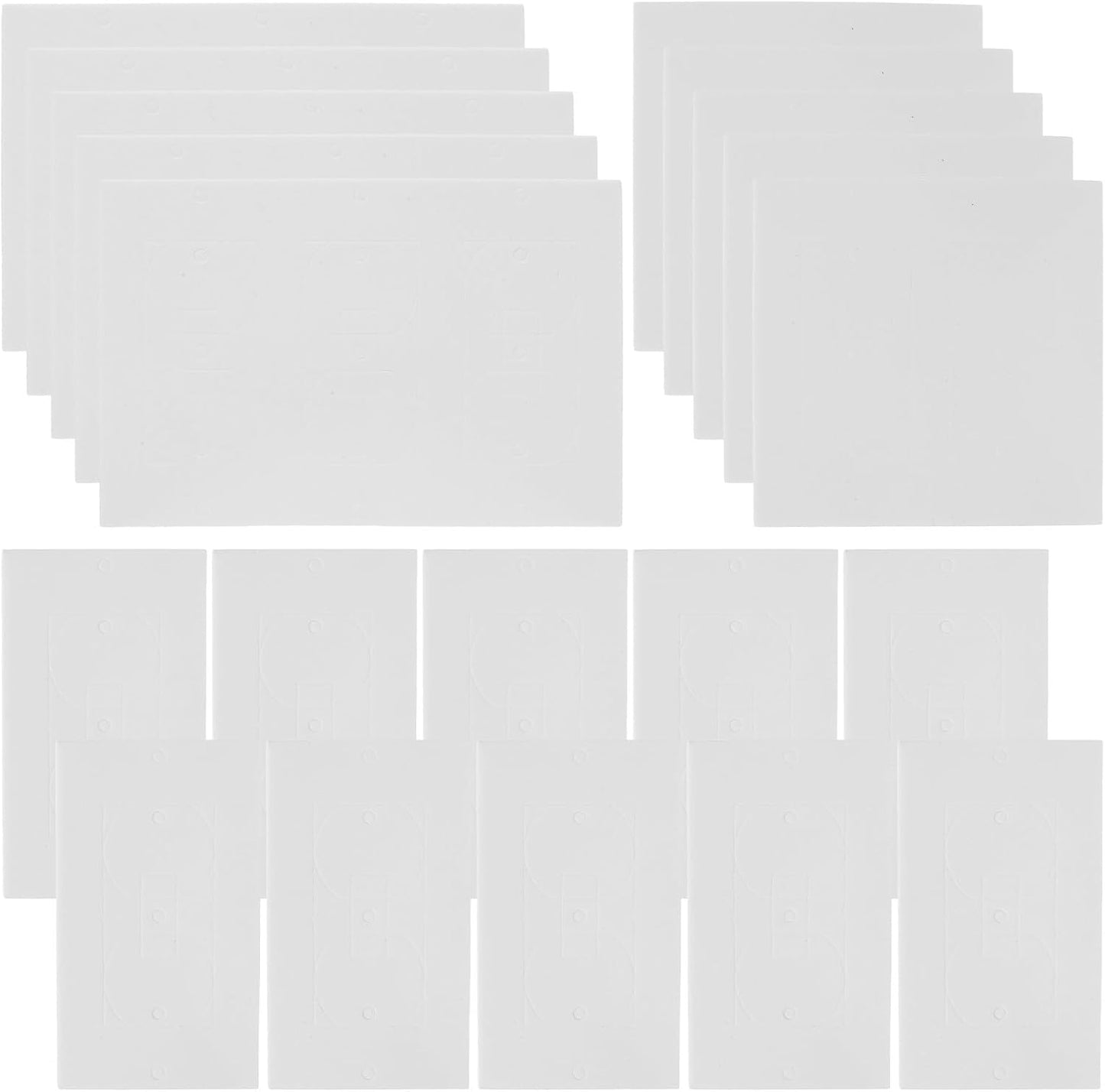 Uonlytech 20pcs Foam Outlet Insulation Covers with Self-adhesive Back for Thermal Protection and Noise Reduction, Fits Most Standard Socket Insulation Covers, Suitable for Residential