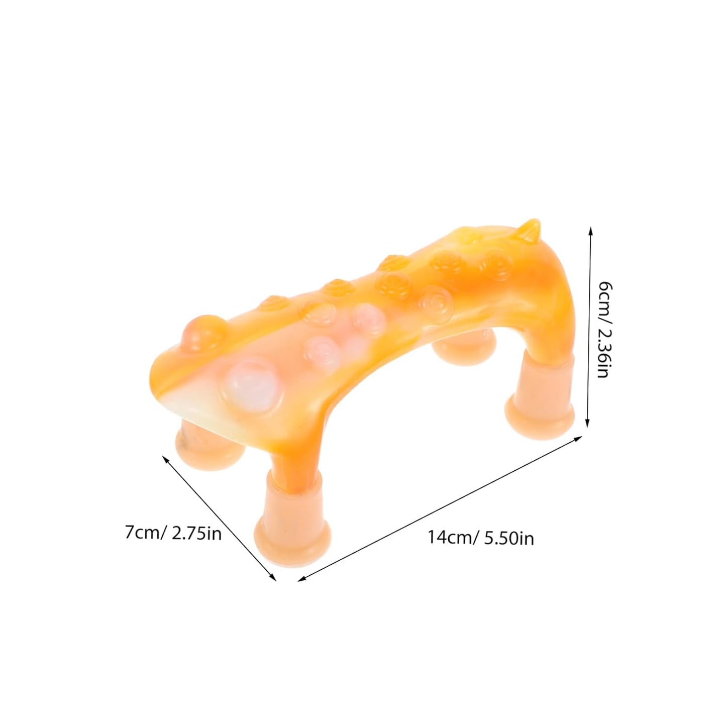 FRCOLOR Handheld Dog-shaped Massage Tool Portable Trigger Point for Back Neck Foot Joint Relief Flexible Use for Office Lightweight Design Rollers