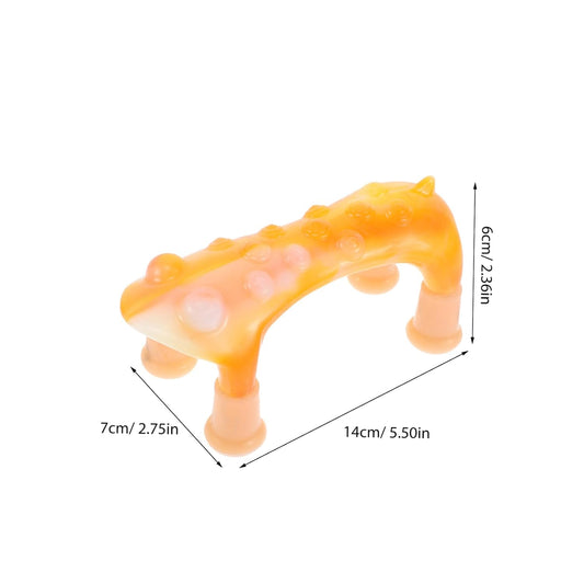 FRCOLOR Handheld Dog-shaped Massage Tool Portable Trigger Point for Back Neck Foot Joint Relief Flexible Use for Office Lightweight Design Rollers