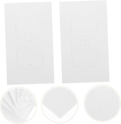 TEHAUX 50pcs Outlet Insulation Pads Waterproof Foam Gaskets for Wall Plates Draft Sealers for Electrical Outlets Compatible Standard Switches and