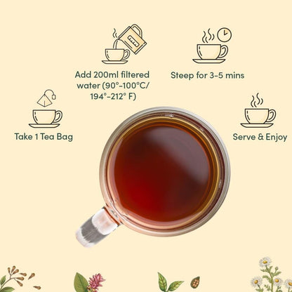 VAHDAM, Assorted Herbal Tea Sampler (18 Tea Bags, 9 Flavors) Caffeine-Free, Non-GMO | Double Infusion, Individually Enveloped Tea Bags | Herbal Tea Assortmen