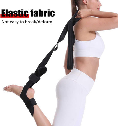 Stretching Strap with Loops and Detachable Foot,Fascia Stretcher,Foot and Calf Stretcher,Increasing Mobility,Foot Leg Stretch Strap for Yoga,Gymnastics,and Flexibility Training