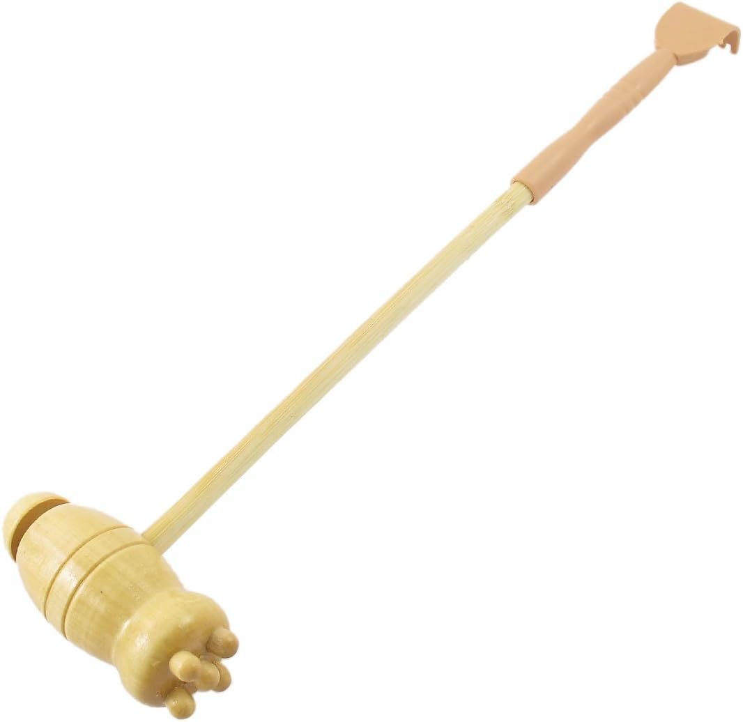 Ruilogod Plastic Wooden Double Head Scratcher Body Massage Hammer 12'' Long (id: 4c6 e14 c27 837 05b