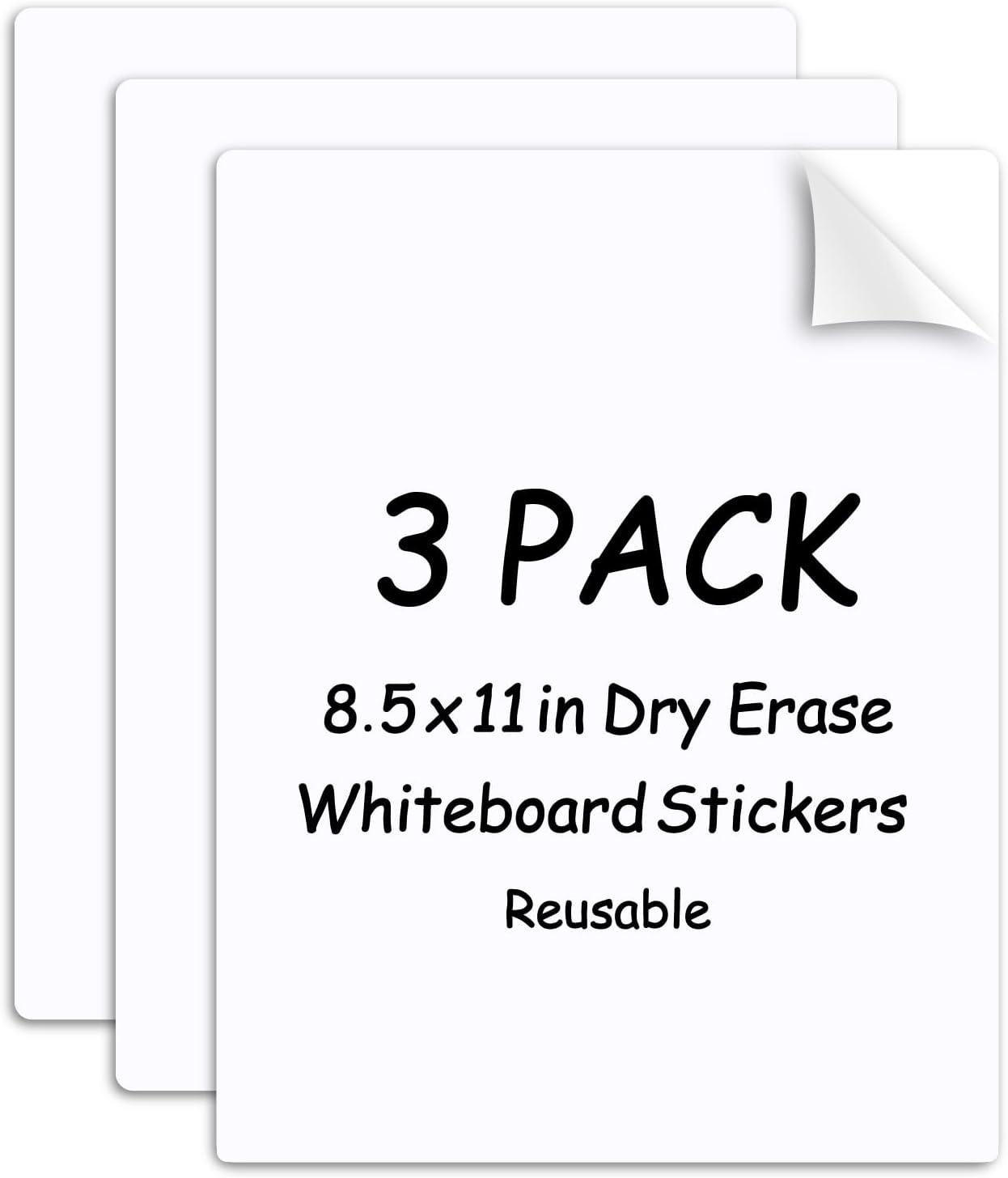 SVNOOC Multi-Use Label Stickers Dry Erase Sticky Notes, Labels for Storage Bin, Wall, Refrigerator, Home, Office, Classroom Use 4x6 inches (6 Pack)