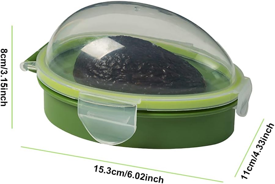 Avocado Saver – Airtight Container w/ Silicone Seal, Travel/Fridge Storage | prevent browning. Keeps avocados fresh. Leak-proof, portable, durable—perfect for lunch, travel & meal prep.