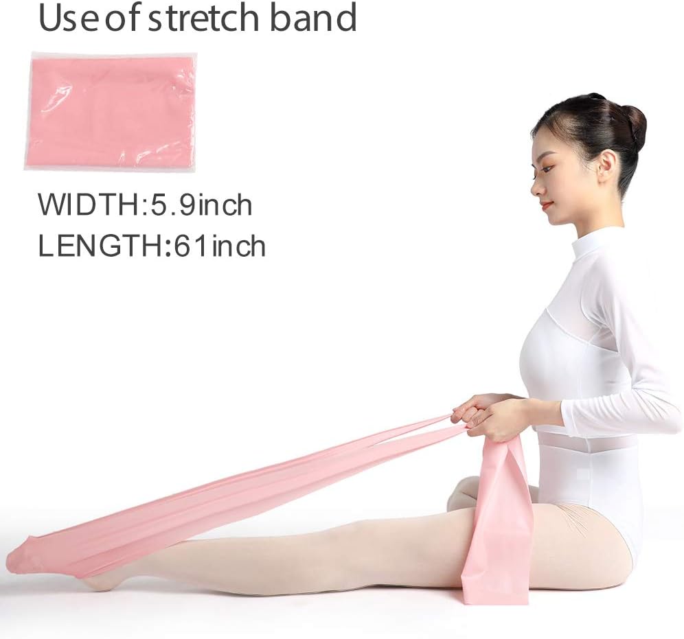Daydance Kids Women Ballet Foot Stretcher Wooden Arch Enhancer Set with Resitance Bands, for Ballet, Gymnastics, Yoga