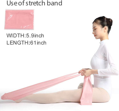 Daydance Kids Women Ballet Foot Stretcher Wooden Arch Enhancer Set with Resitance Bands, for Ballet, Gymnastics, Yoga