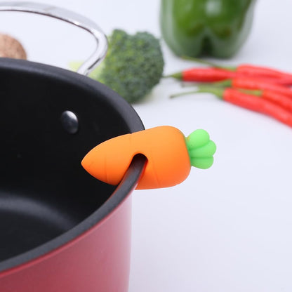 4 Pcs Spill-Proof Lid Lifter for Soup Pot,Pot Lid Holder,Boil Over Spill Stopper Silicone Spill Proof Lid Heat Resistant Pot Lid Holder Kitchen Cooking Gadgets (Multicolor)