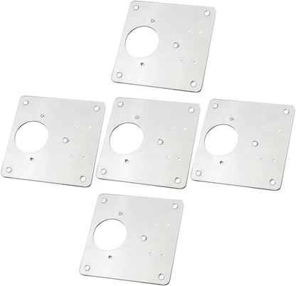 5pcs Stainless Steel Hinge Repair Plate Kit Screws Door Hinge Brackets for Cabinet and Furniture Repair Easy Installation and Stable Support